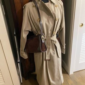 BURBERRY TRENCH COAT Women’s size 14 Long Made in England